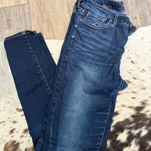 Dear John Blue Skinny Jeans with Stretch and Faded Wash